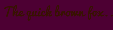 Image with Font Color 371200 and Background Color 4D0033